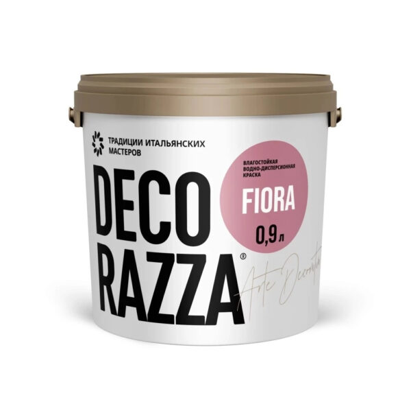 Decorazza Fiora Экологичная водно-дисперсионная краска для отделки помещений с высокой эксплуатационной нагрузкой