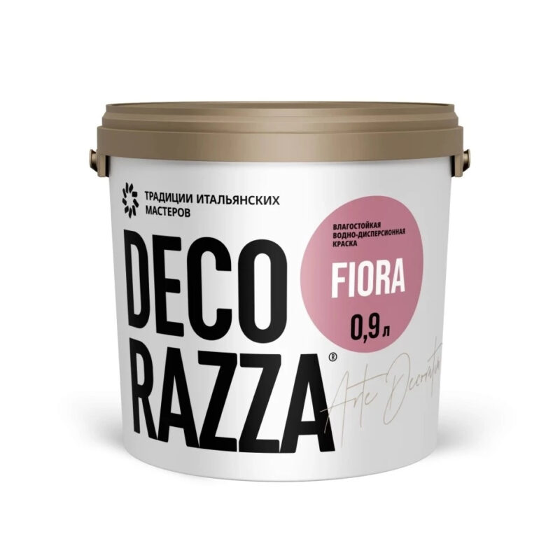 Decorazza Fiora Экологичная водно-дисперсионная краска для отделки помещений с высокой эксплуатационной нагрузкой