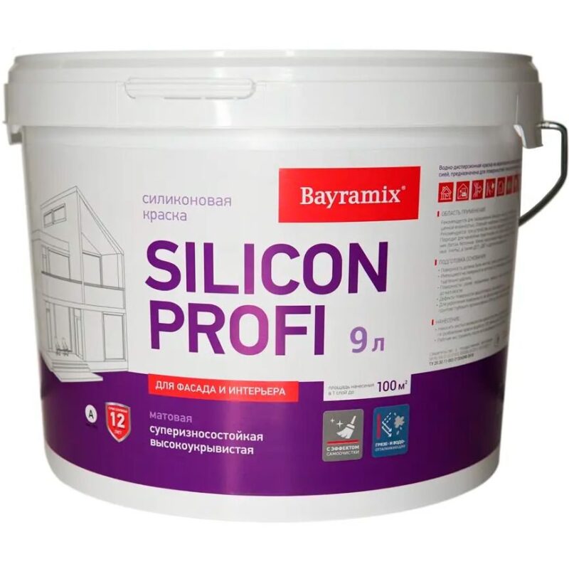 Bayramix Silicon Profi фасадная краска для поверхностей с высокой эксплуатационной нагрузкой