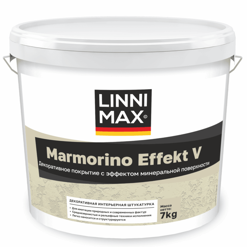 Linnimax Marmorino Effekt V декоративная штукатурка с эффектом минеральной поверхности