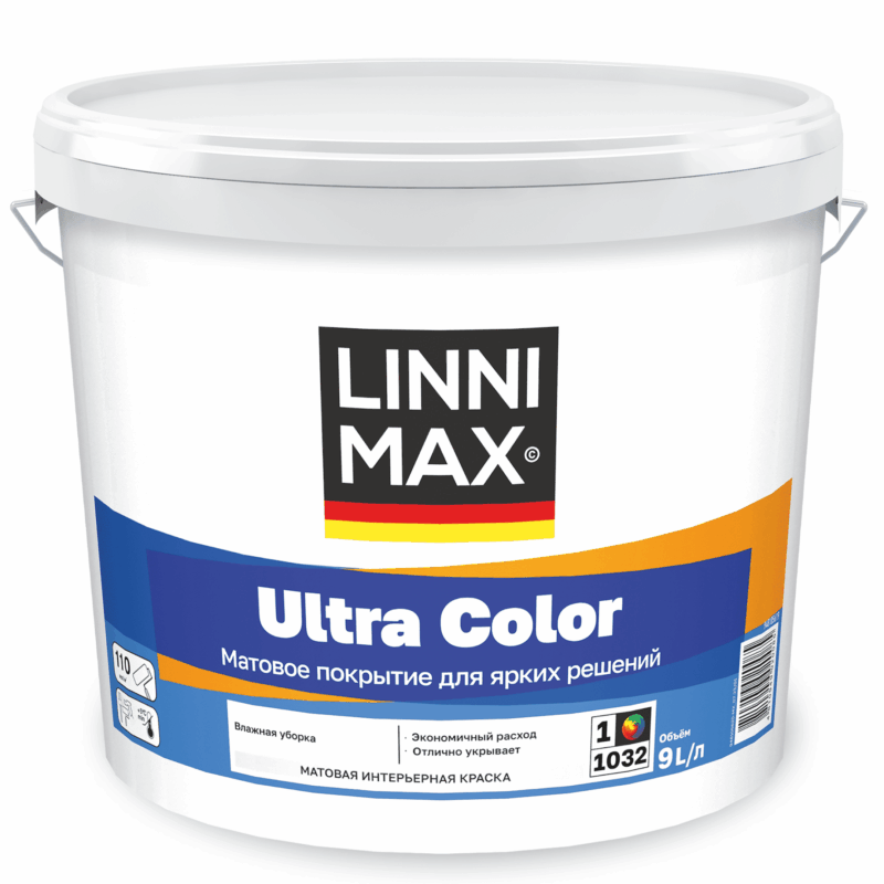 Linnimax Ultra Color краска для стен потолков обоев  для внутренних работ