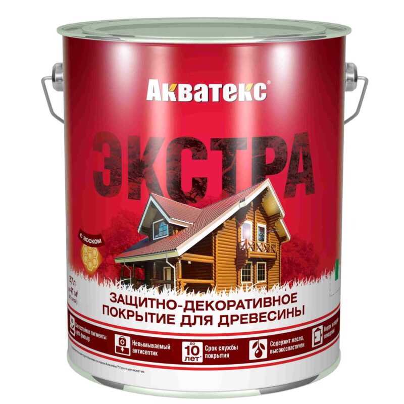 Акватекс Экстра Защитно-декоративное покрытие для древесины