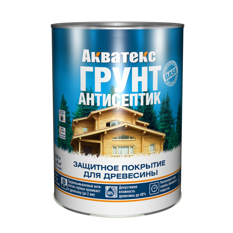 Акватекс Грунт-антисептик защитный состав для древесины