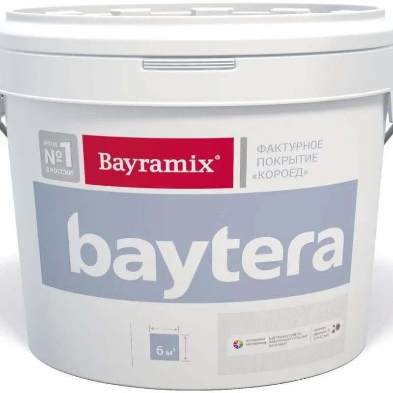 Bayramix Bayterra текстурное покрытие для фасадных и интерьерных работ с эффектом "короед"