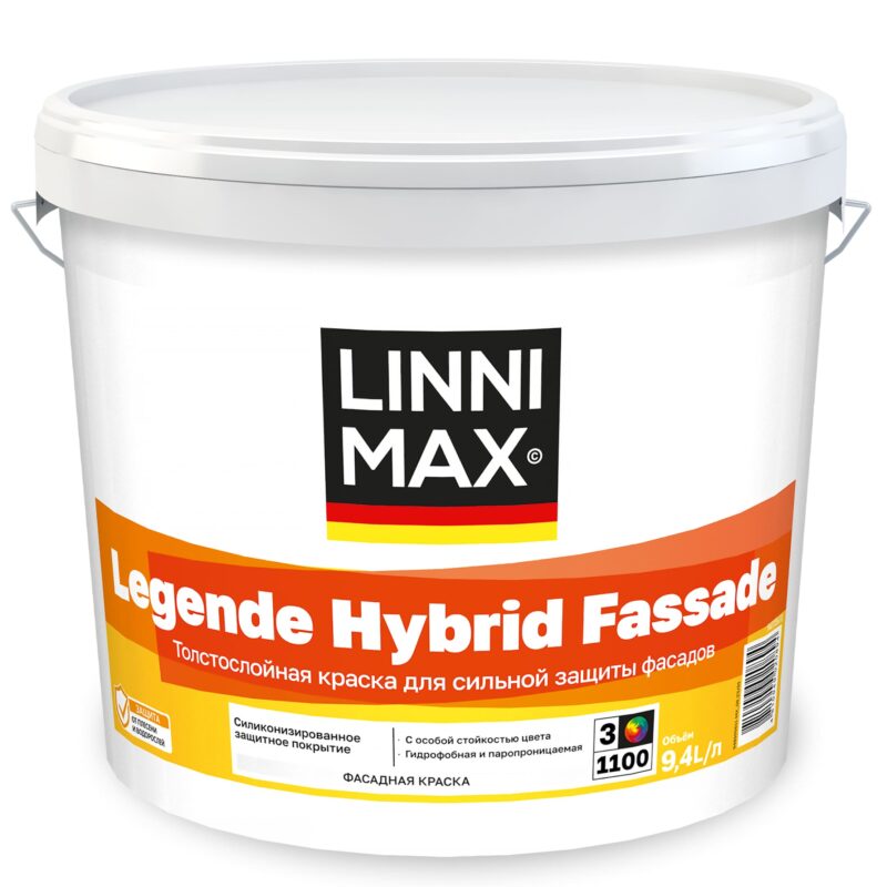 Linnimax Legende Hybrid Fassade толстослойная краска для сильной защиты фасадов