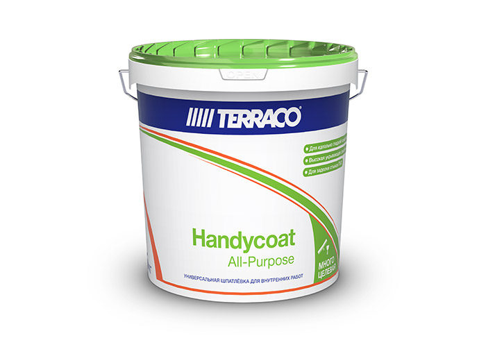 Terraco Handycoat All-Purpose шпатлевка финишная легкого шлифования для внутренних работ