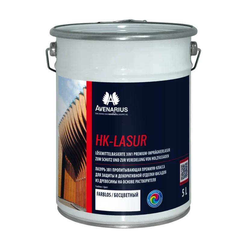 Avenarius HK-Lasur лазурь 3 в 1 пропитывающая для древесины