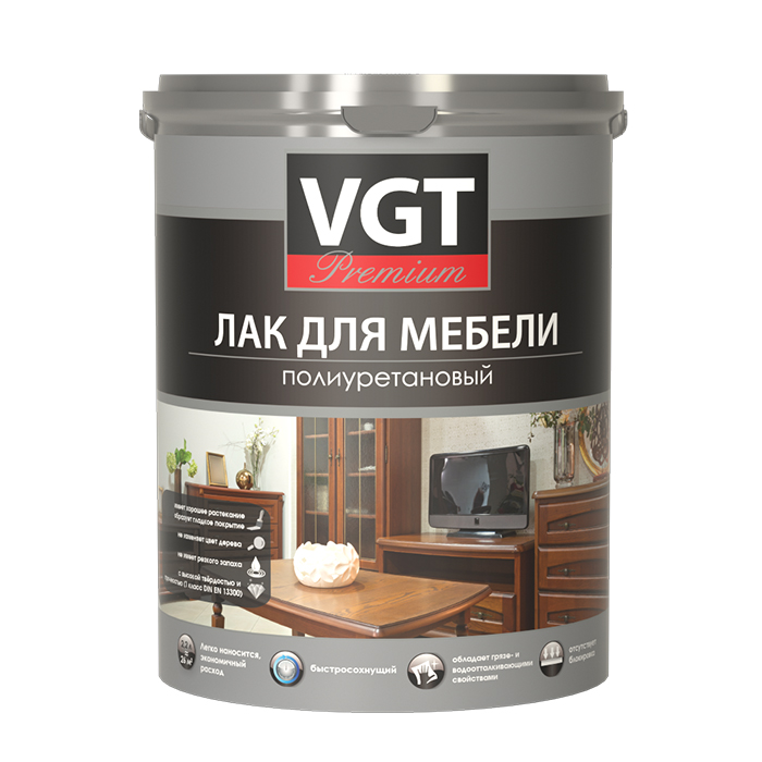 VGT Premium лак мебельный полиуретановый, для внутренних работ