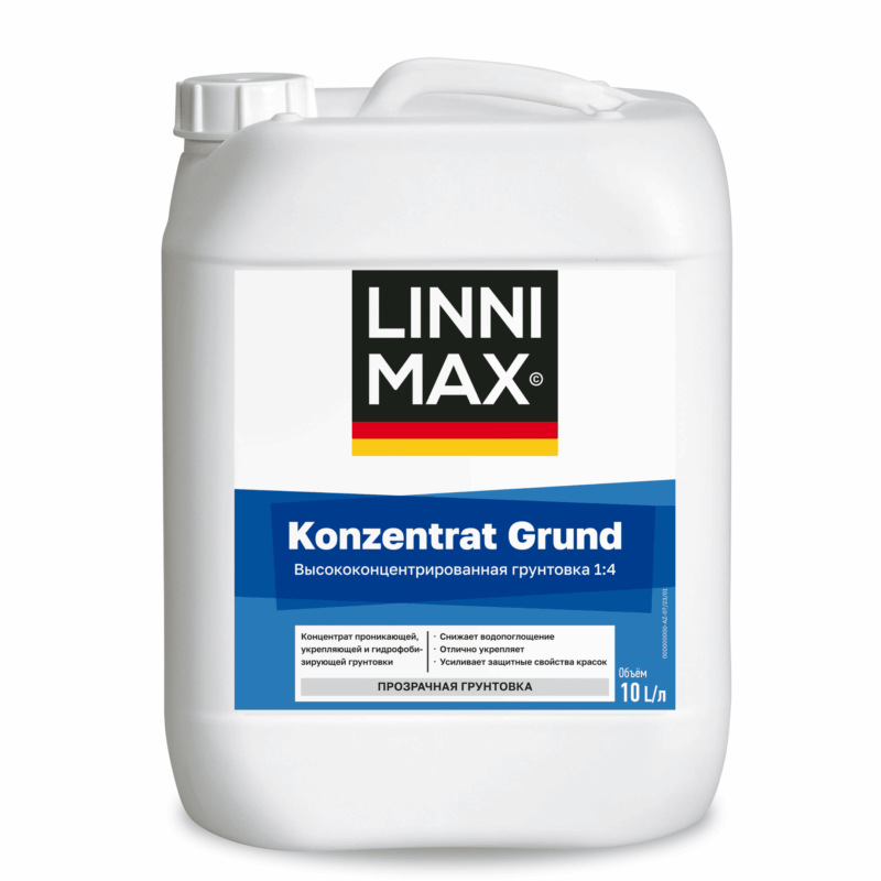 Linnimax Konzentrat Grund концентрат грунтовки 1:4 для внутренних и наружных работ 