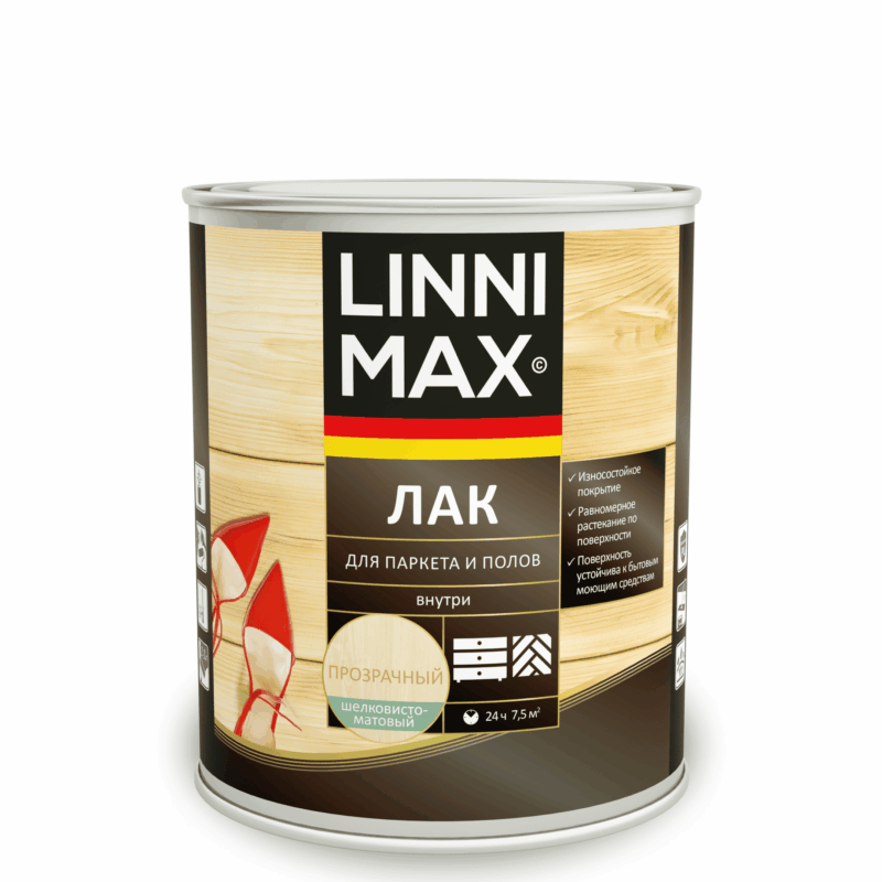 Linnimax Лак алкидно-уретановый для паркета и полов 