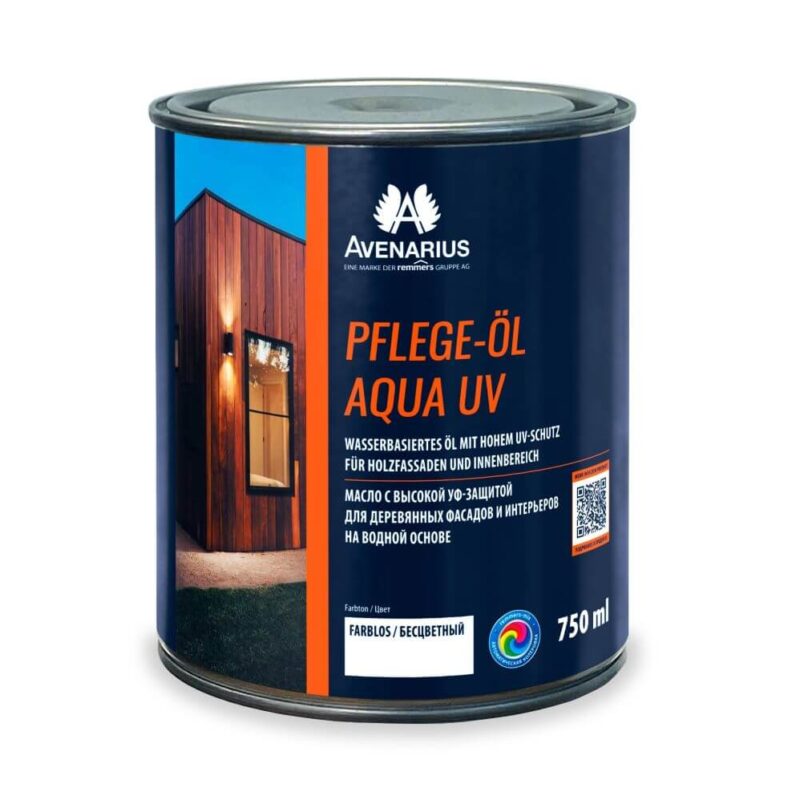 Avenarius Pflege-öl Aqua UV масло с высокой уф-защитой для деревянных фасадов и интерьеров