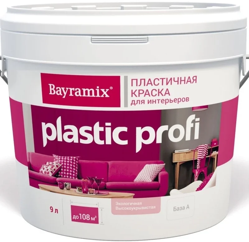 Bayramix Plastic Profi пластичная матовая краска для внутренних работ