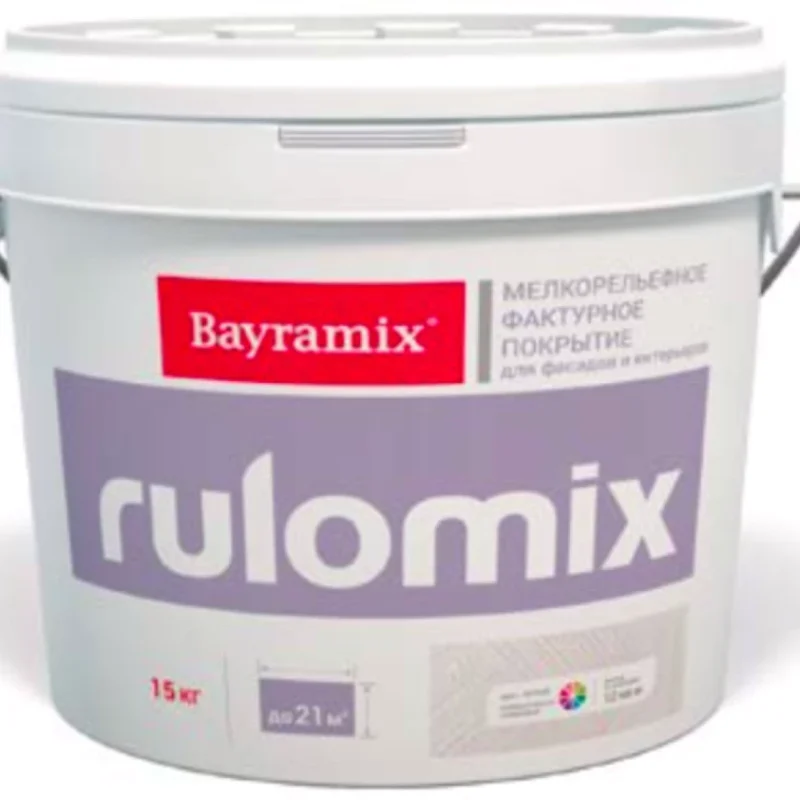 Bayramix Rulomix текстурное покрытие для фасадных и интерьерных работ с эффектом "мелкая шуба"