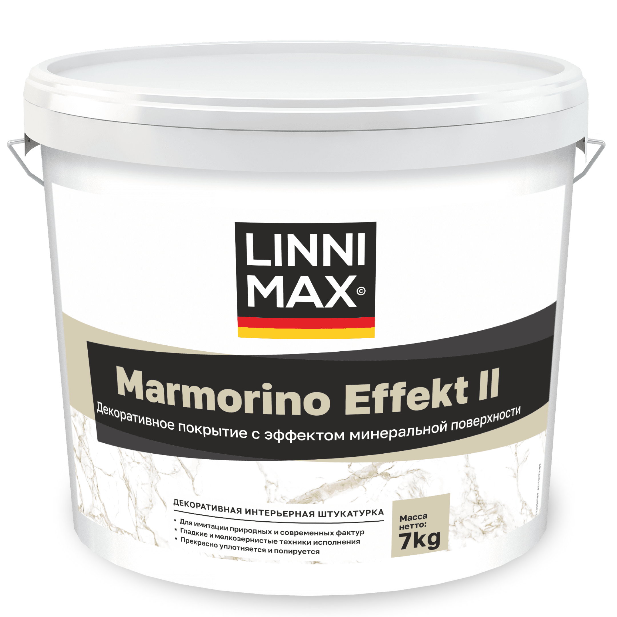 Linnimax Marmorino Effekt II декоративная штукатурка с эффектом минеральной поверхности