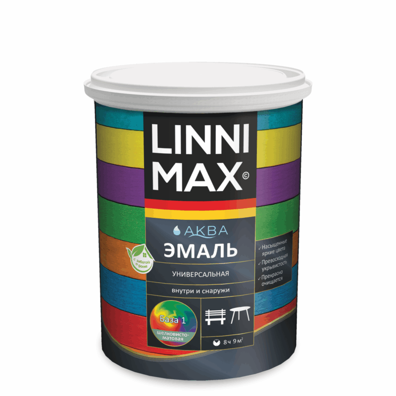 Linnimax Аква эмаль универсальная