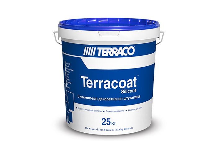 Terracoat Silicone Granule декоративное фасадное покрытие с камешковой текстурой типа «шуба» на силиконовой основе