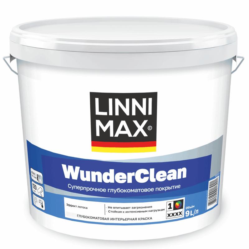 Linnimax WunderClean суперпрочная интерьерная краска
