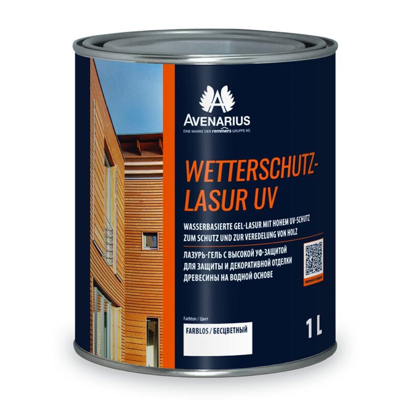 Avenarius Wetterschutz-Lazur UV лазурь-гель  для защиты и декоративной отделки древесины