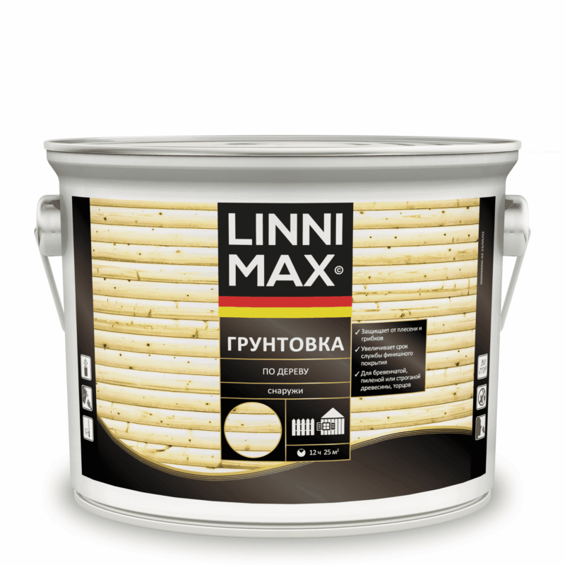 Linnimax Грунтовка-антисептик по дереву органоразбавляемая