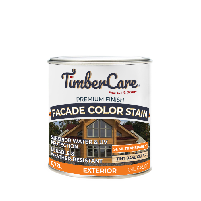 TimberCare Facade Color Stain Суперстойкое полупрозрачное покрытие для наружных деревянных поверхностей