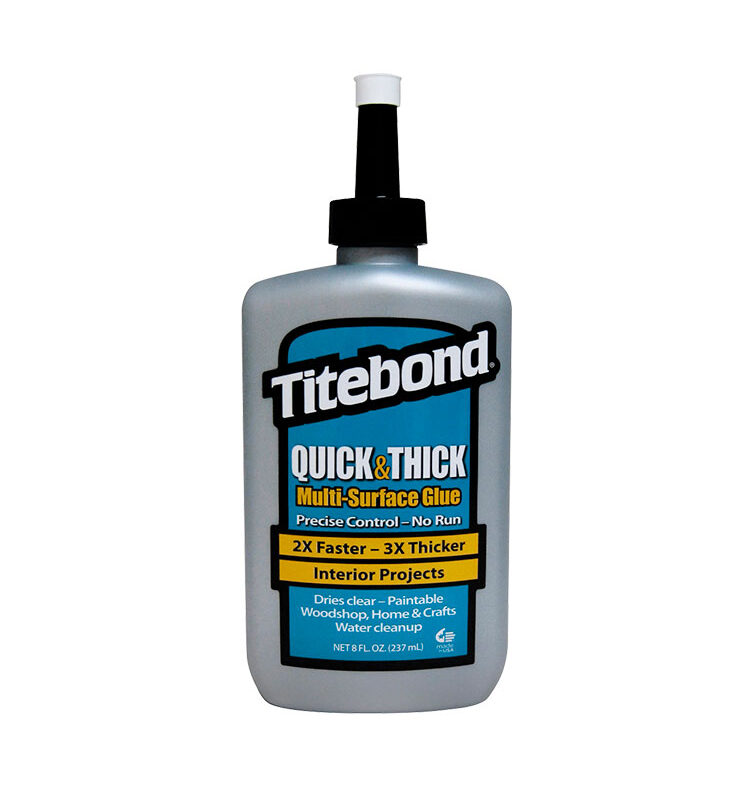Titebond Quick&Thick клей для работ по дереву и домашнего ремонта