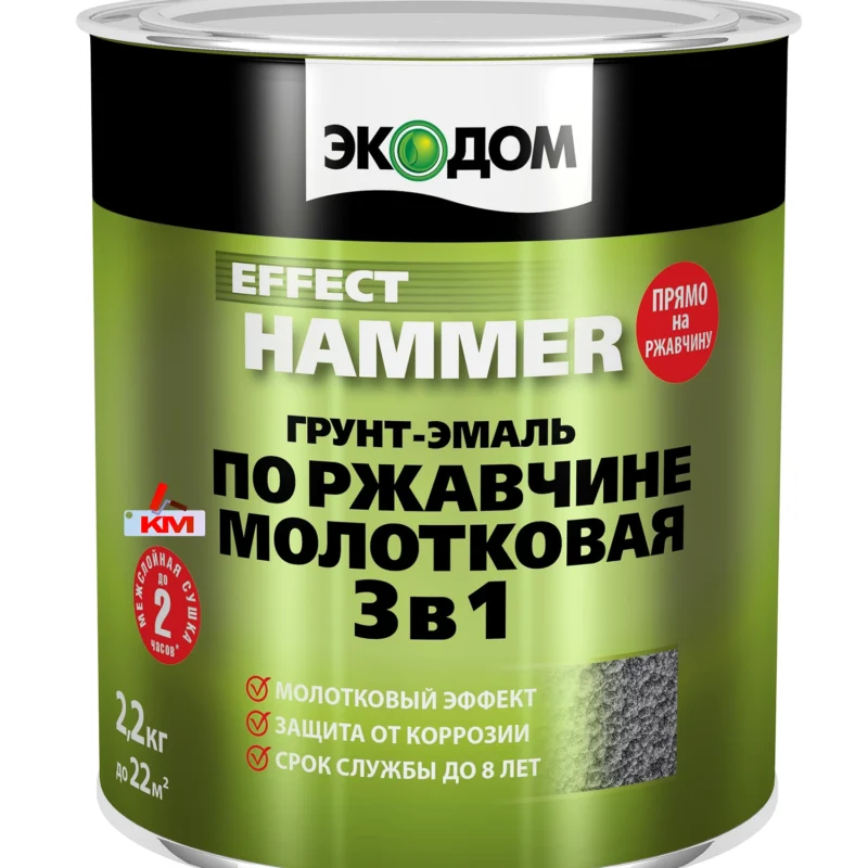 Грунт-эмаль экодом 3в1 по ржавчине купить в Москве