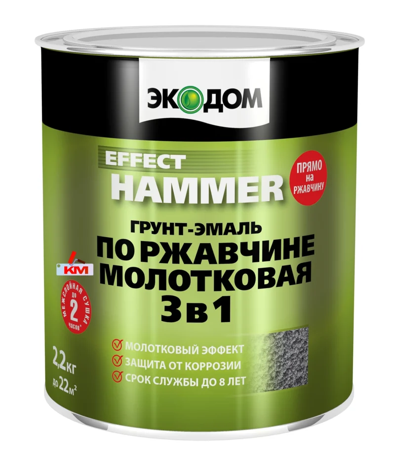 Грунт-эмаль экодом 3в1 по ржавчине купить в Москве