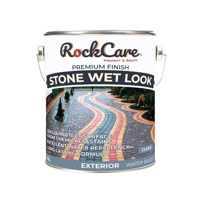 RockCare Stone Wet Look Защитная водоотталкивающая пропитка для бетонных и каменных поверхностей с эффектом "мокрого камня