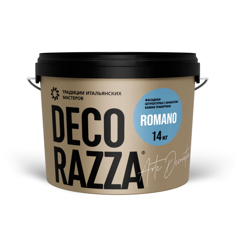 Decorazza Romano декоративная штукатурка с эффектом дерева, нешлифованного бетона или натурального травертина