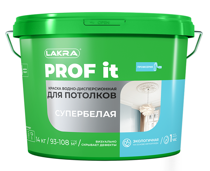Lakra Краска акриловая для потолков PROF IT
