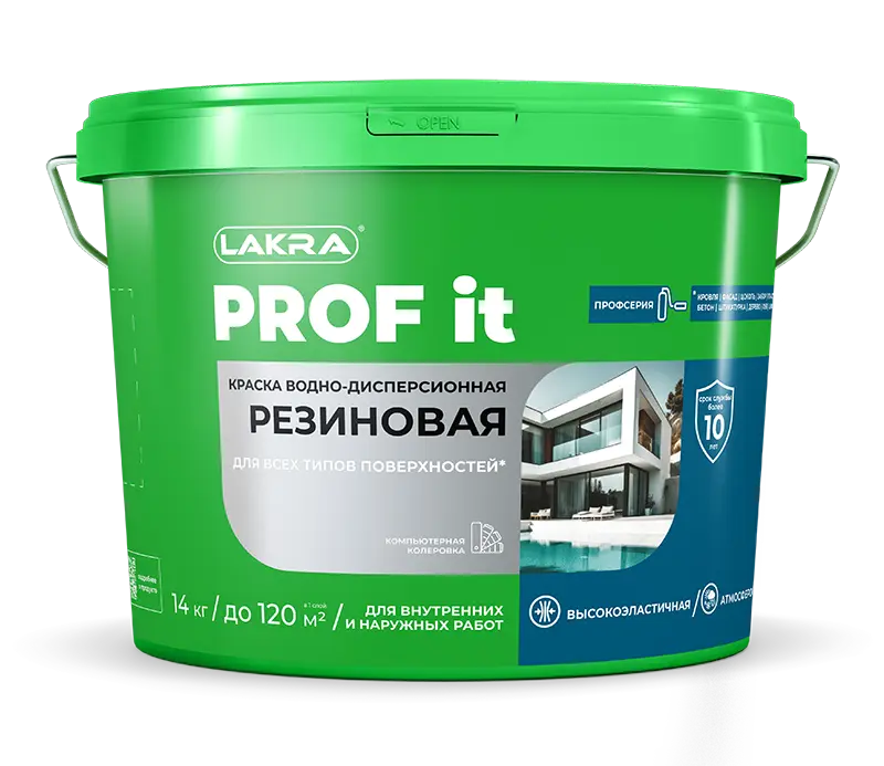 Lakra Краска резиновая для всех типов поверхностей PROF IT