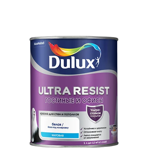Краска Dulux Ultra Resist Гостиные и Офисы