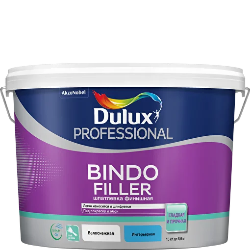 Dulux Bindo Filler Финишная шпатлевка под покраску и обои