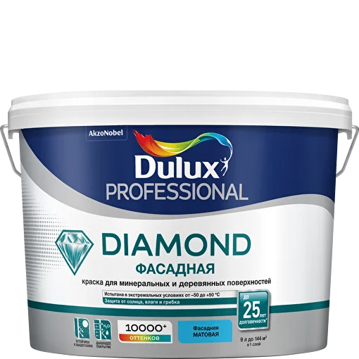 Dulux Фасадная Гладкая краска для наружных работ