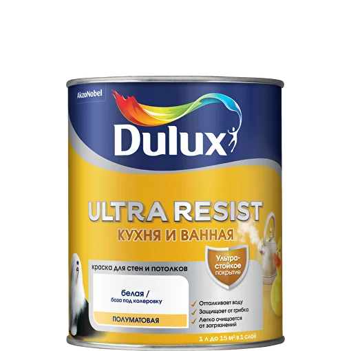 Краска Dulux Ultra Resist Кухня и ванная