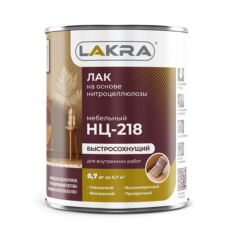 Lakra Лак НЦ-218 мебельный глянцевый