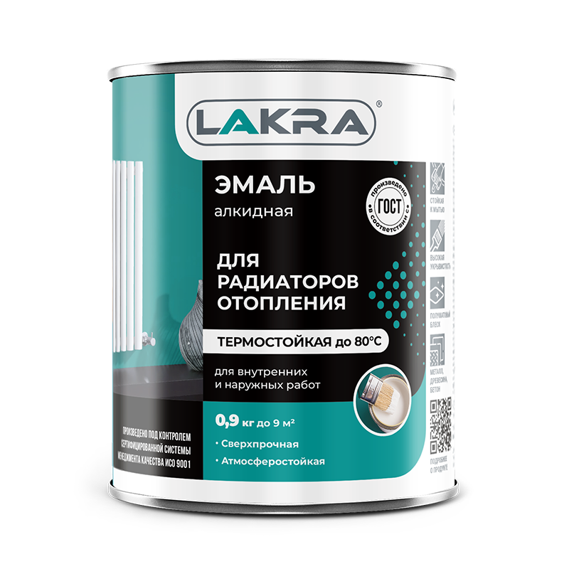 Lakra Эмаль алкидная для радиаторов отопления