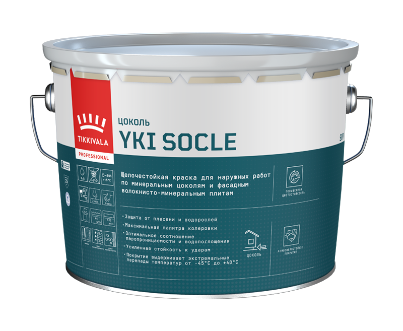 Tikkivala Yki Socle  Краска водно-дисперсионная для цоколя