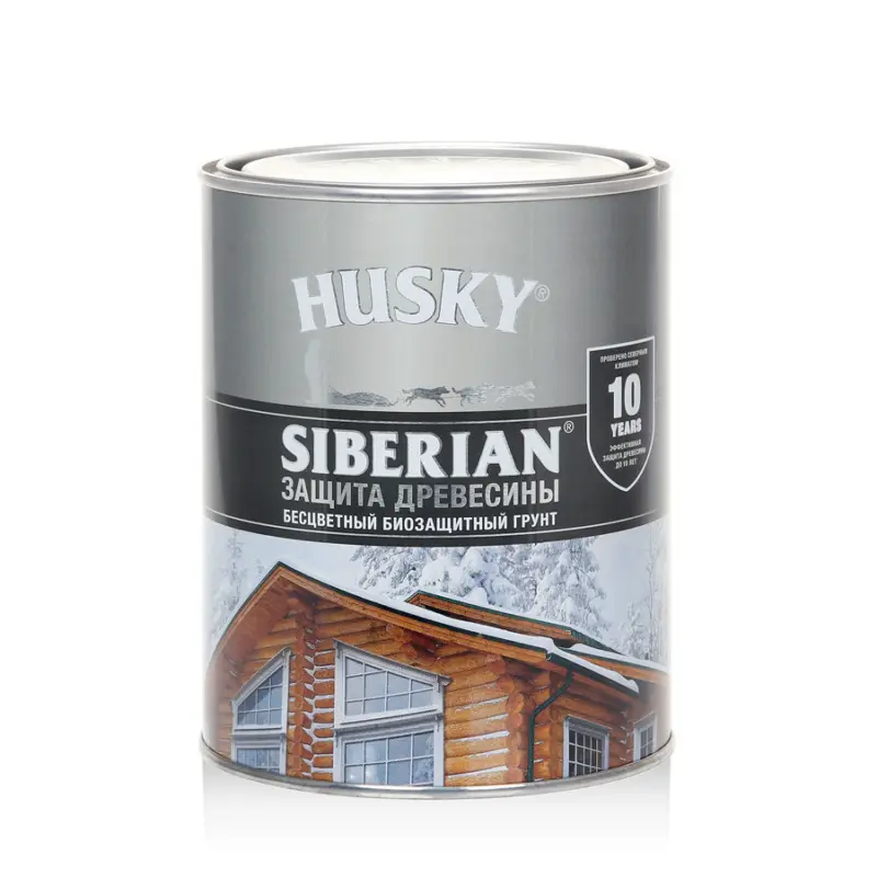 Husky Siberian Биозащитный алкидный грунт для дерева