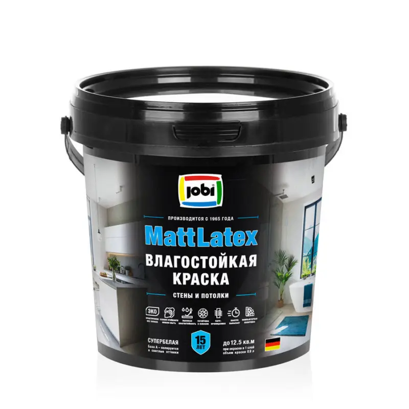 Jobi Mattlatex Влагостойкая интерьерная краска