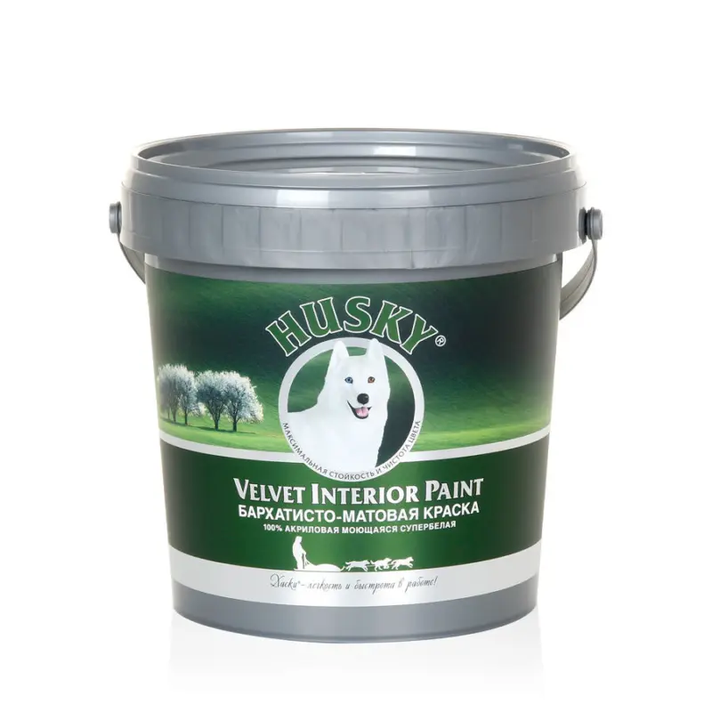 Husky Velvet Interior Paint Бархатная краска для стен