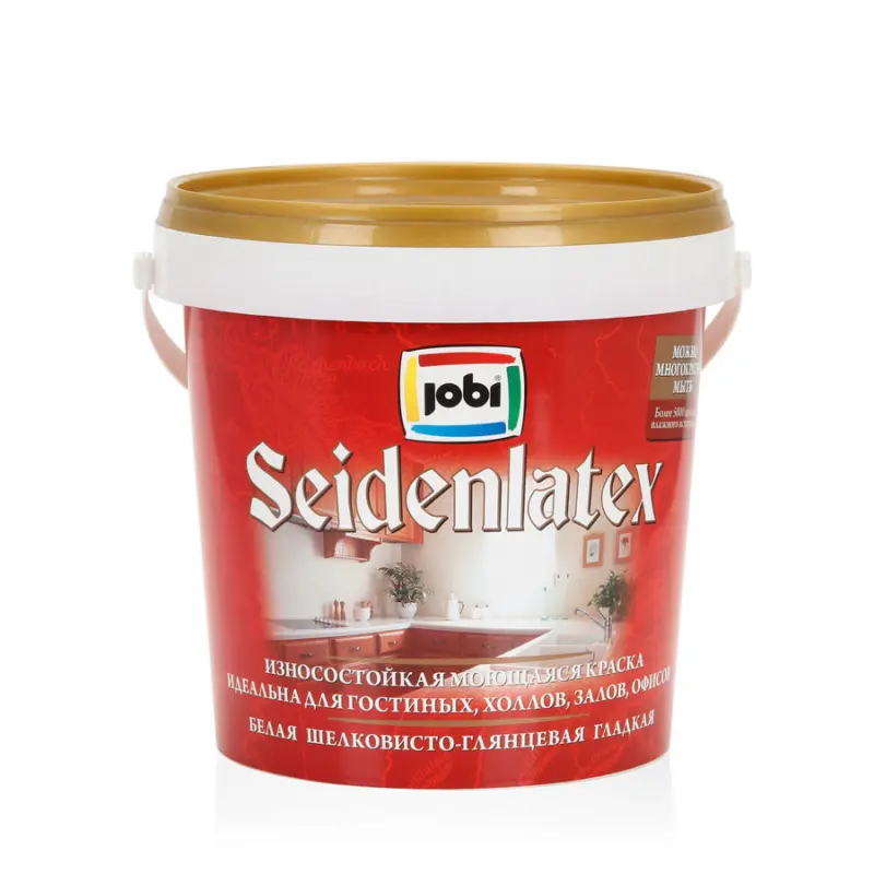 Jobi Seidenlatex Полуглянцевая моющаяся краска для стен