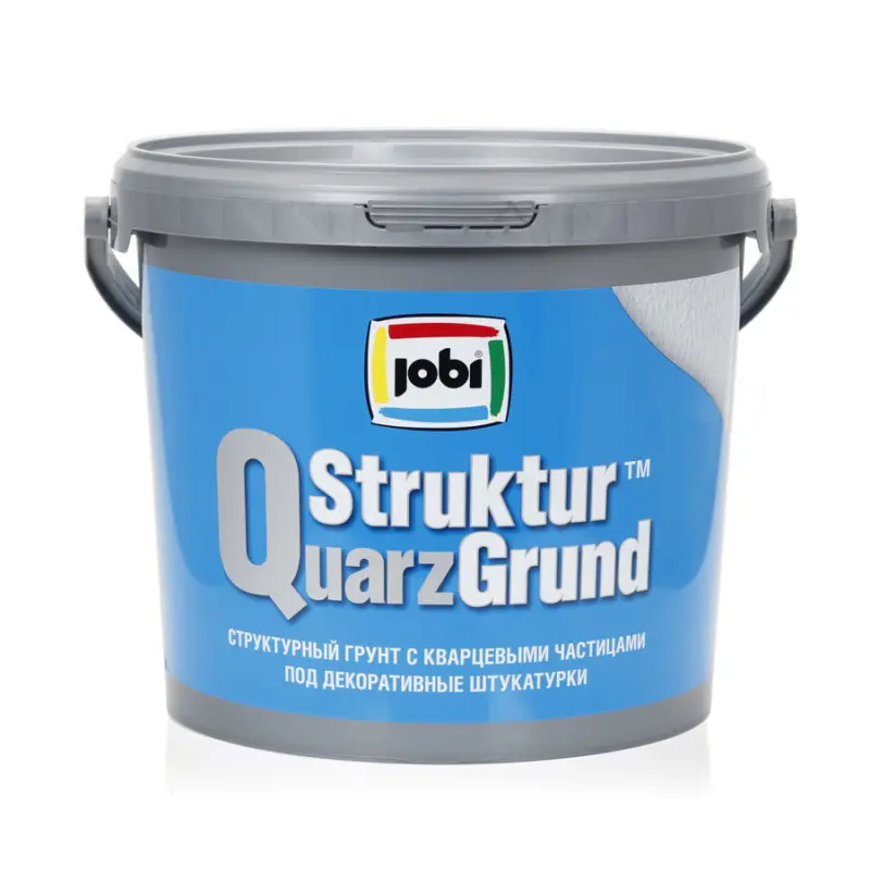 Jobi StrukturQuarzGrund Белый кварцевый структурный грунт под декоративные штукатурки