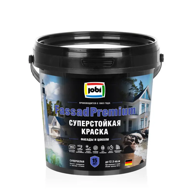 Jobi Fassad Premium Фасадная суперстойкая краска